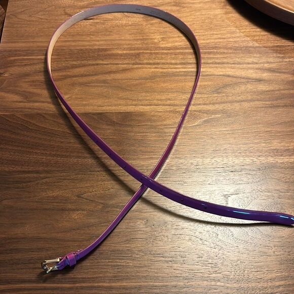 J. Crew Purple Patent Leather Belt - Large - Picture 2 of 6